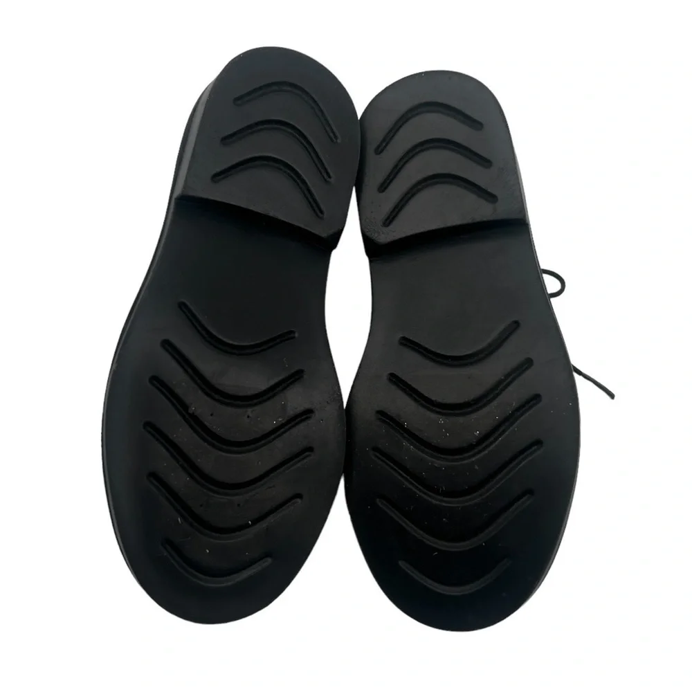 C2 By Calibrate Black Leather Lace Up Dress Shoes Size 9 1/2 Toddler Boy’s